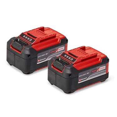 Original Einhell Akku PXC-Twinpack 5,2 Ah Power X-Change (Li-Ion, 18 V, 2x 5,2 Ah-Akkus, universell für alle PXC-Geräte, proaktives Batteriemanagement, angepasste Ladezyklen) im Sale